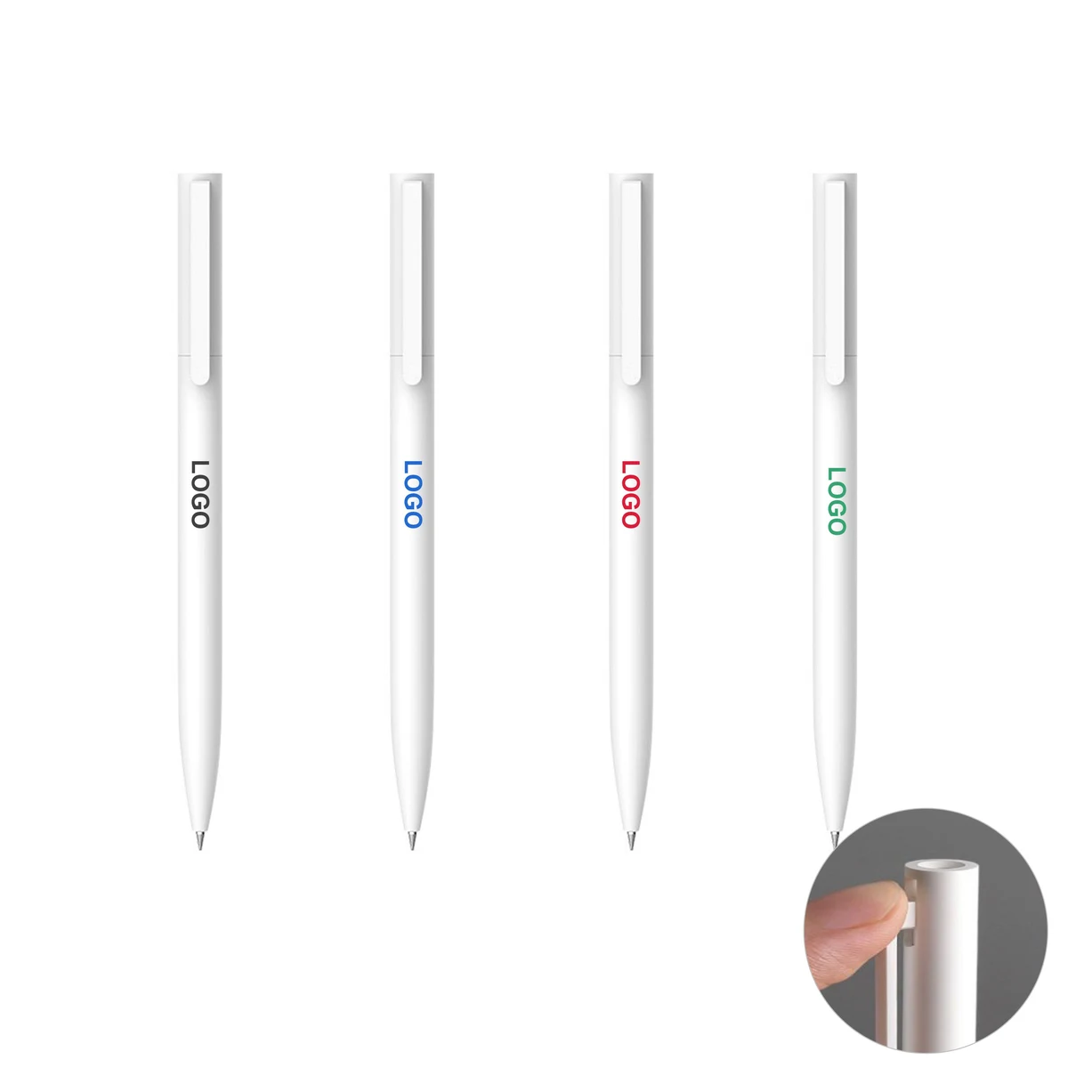 Slim Retractable Gel Pen (direct import) 1