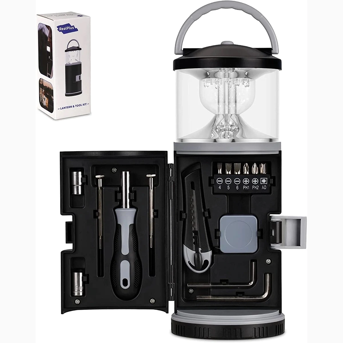 LED Camping Lantern with Flashlight Tools Kit 1