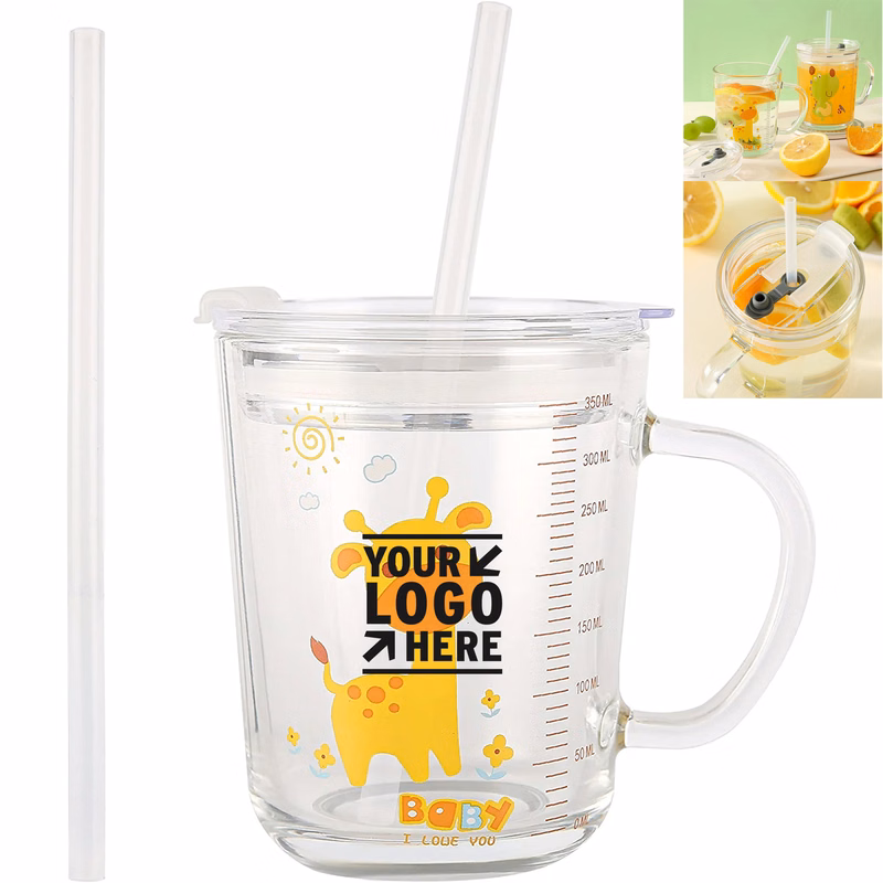 12 Oz Silicone Glass Tumbler Milk Cup 