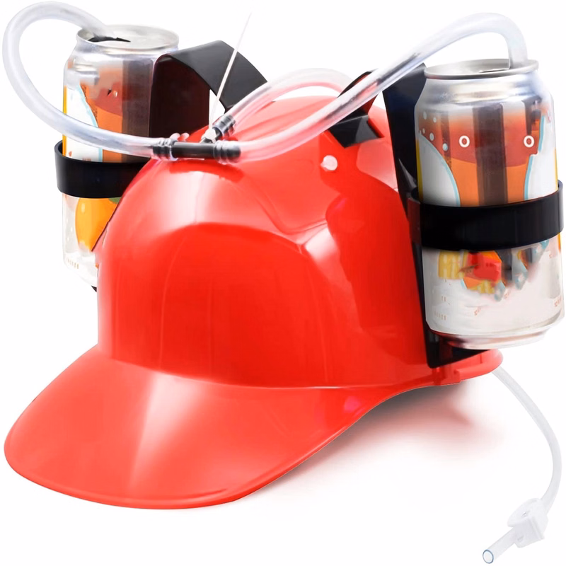 Can Holder Drinker Hat Cap With Straw