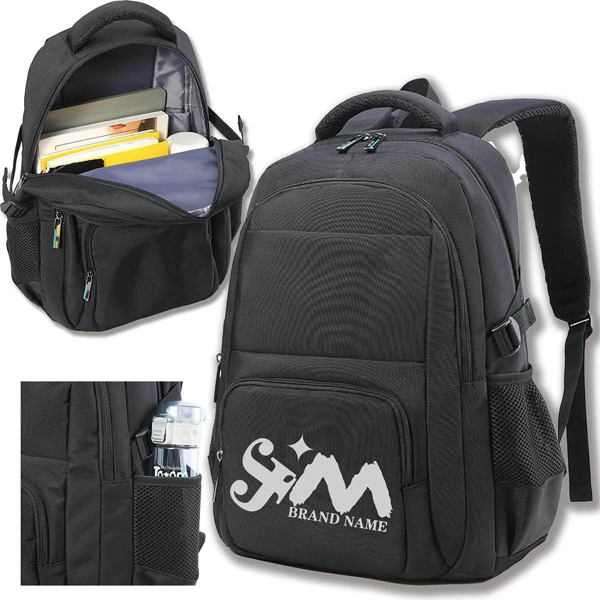 29 L Large Durable Simple Outdoors Travel Laptop Backpack 1