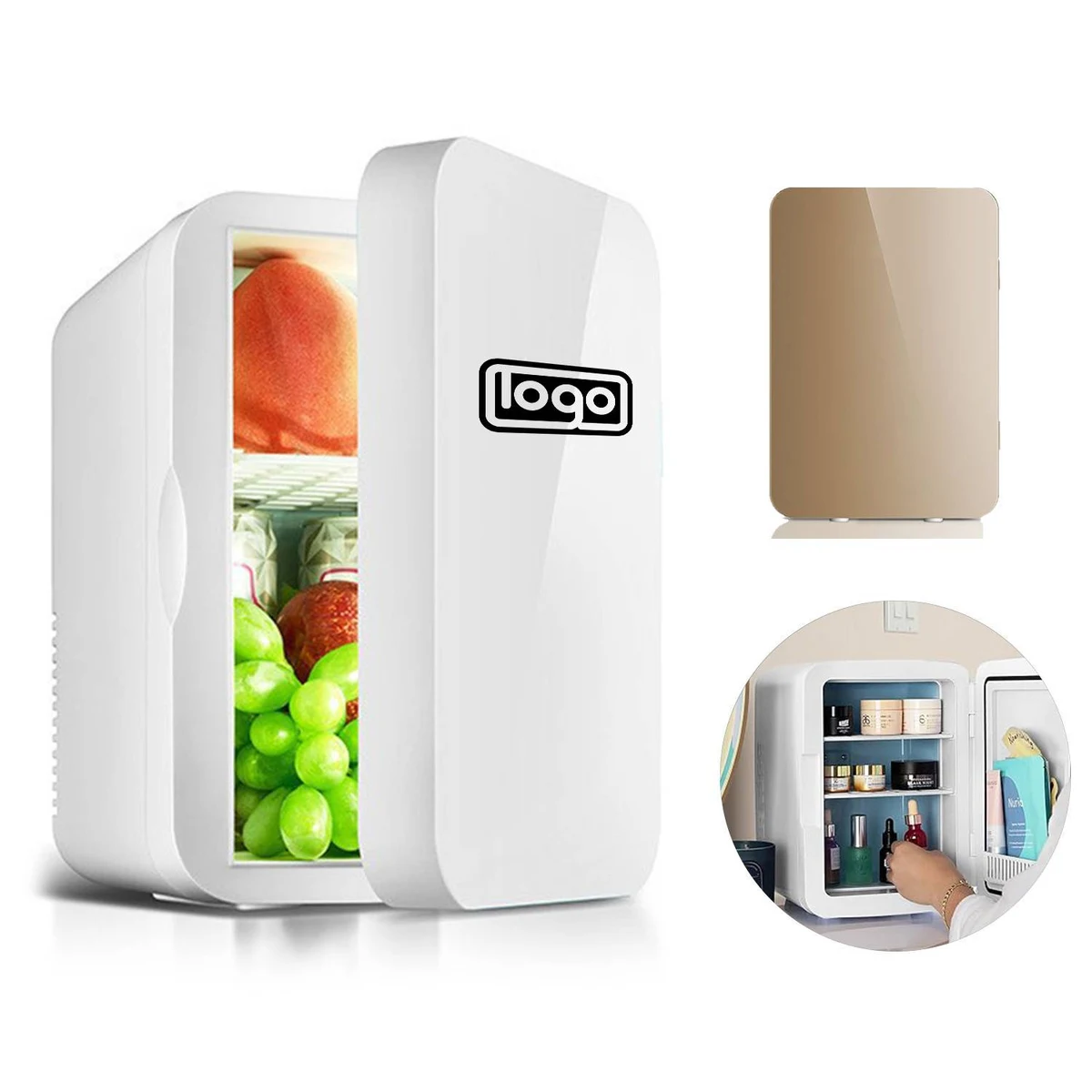 8/16L Mini Single Door Fridge for Home and Car 1