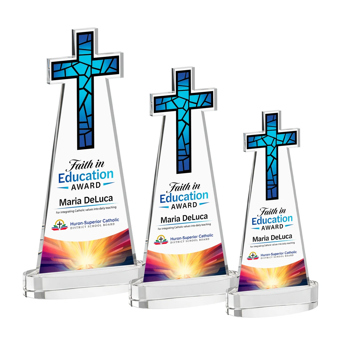 Cross VividPrint™ Award on Alberton Base - Clear 1