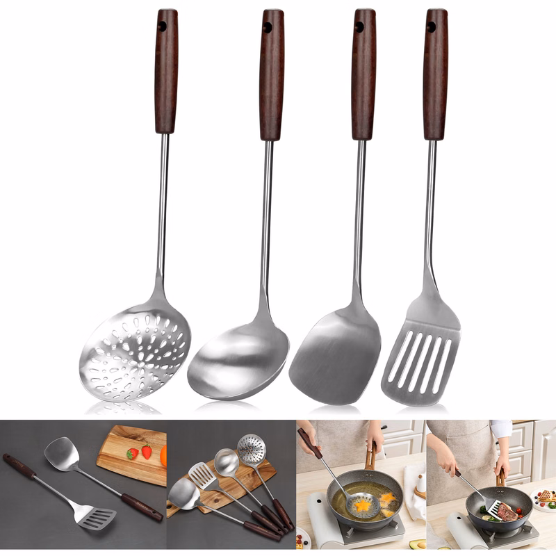 Stainless Steel Wok Spatula Set