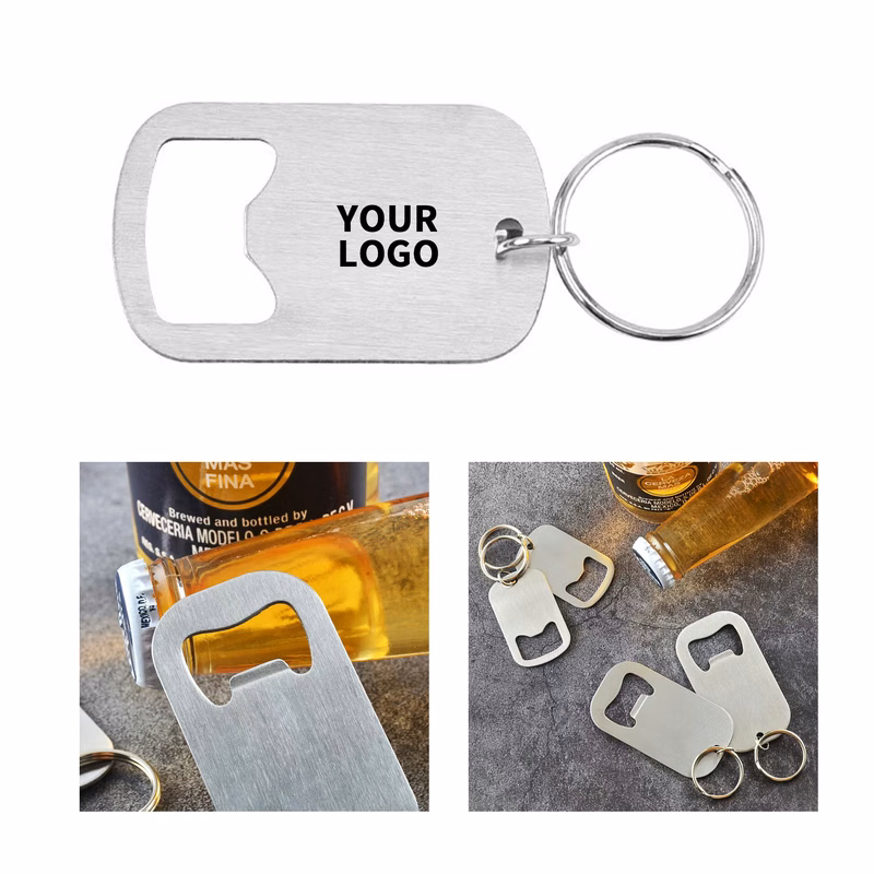 Stainless Steel Pocket Lever Key Ring 2" Length X 1.2" Width X 0.1" Height