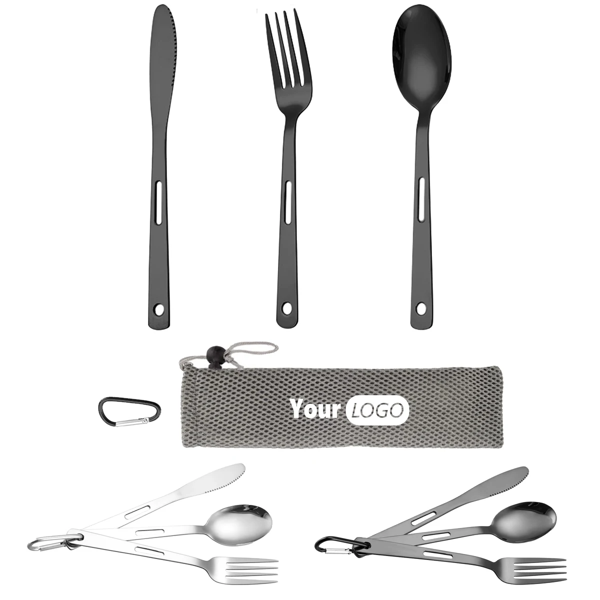 Stainless Steel Compact And Convenient Cutlery Set 1