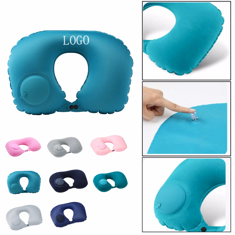 Press Inflatable Neck Pillow