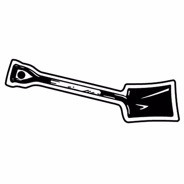 Shovel Key Tag - Spot Color