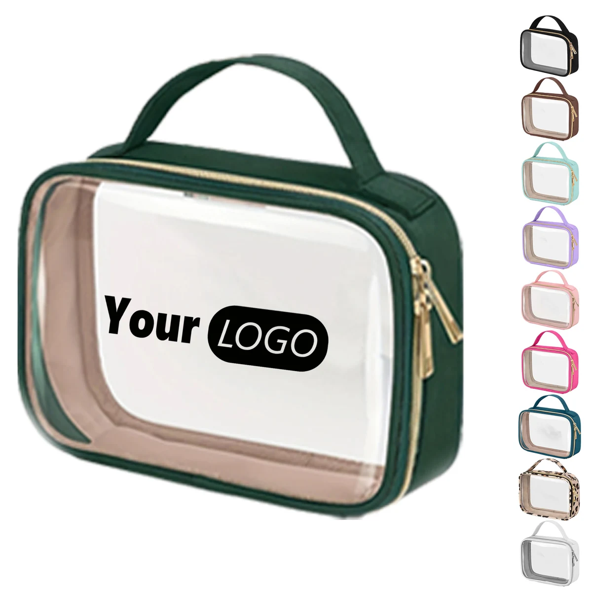 Clear Makeup Bag with Handle 1