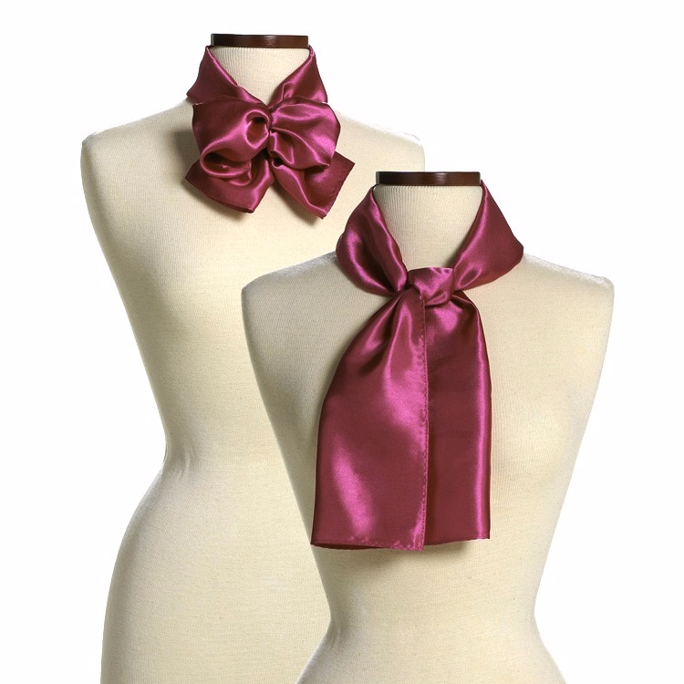 Fuchsia Silk 10" x 54" Scarf