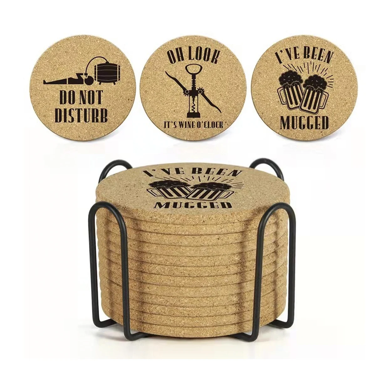 Coffee Mug Round Cork Coaster Drink Customize 1