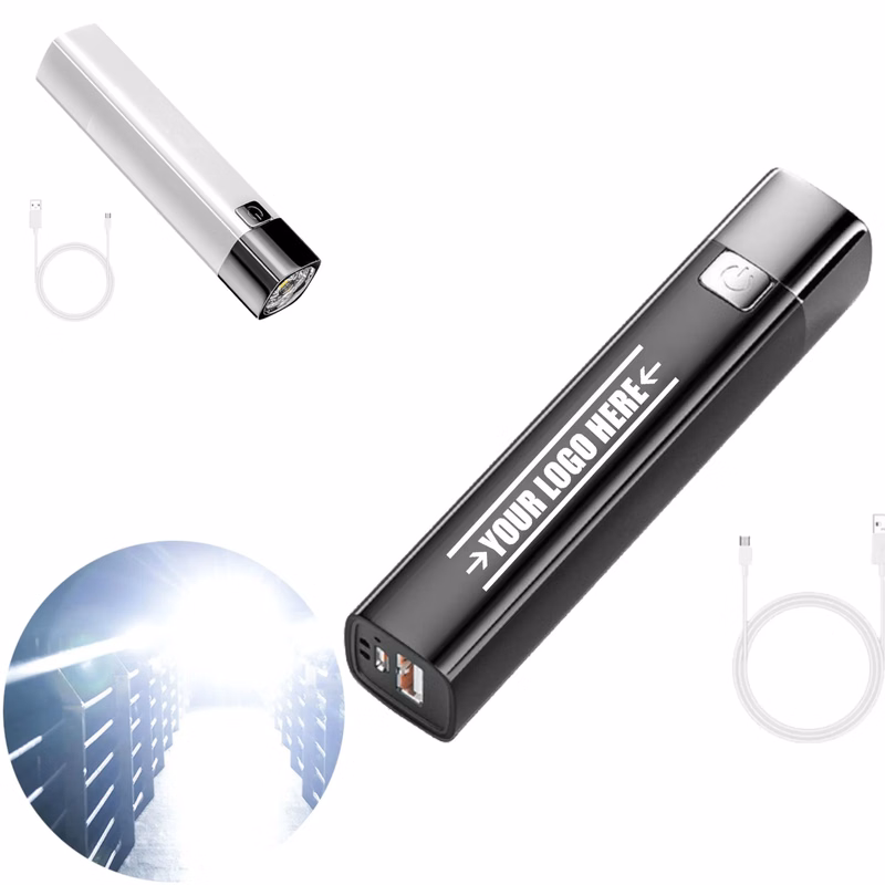 Waterproof Mini Flashlight with Phone Charging Function