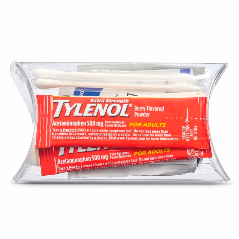 4" Pillow Box FIRST AID Packet
