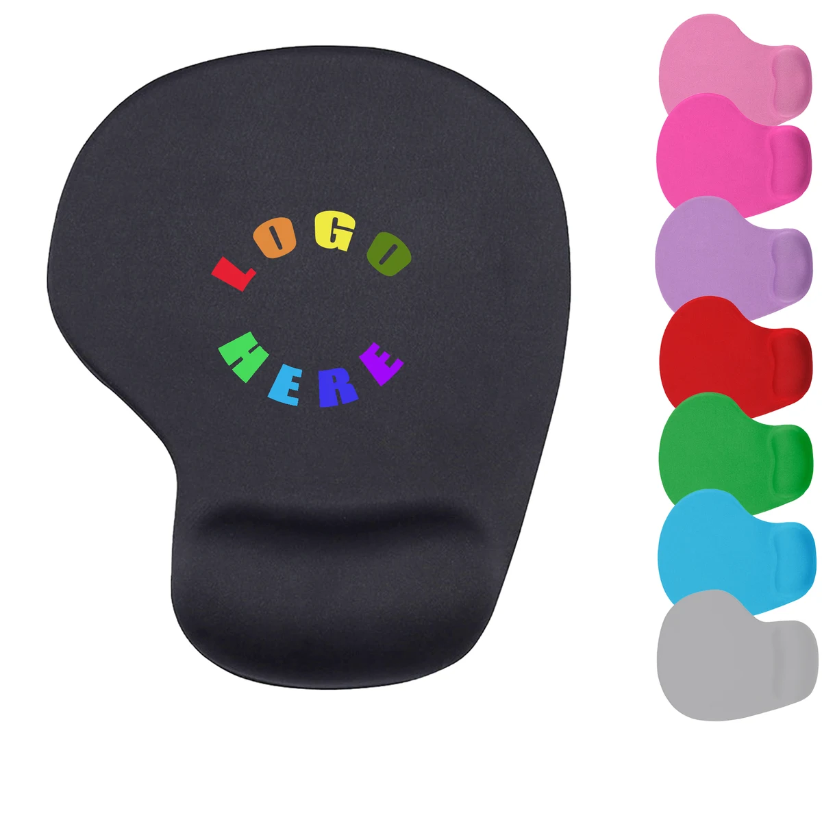 Custom Full Color Silicone Mouse Pad With Wrist Rest 1