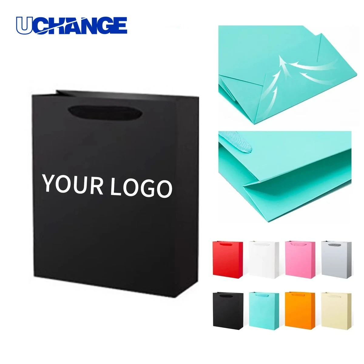 White Card Gift Bag Carrier with Matte Finish 1