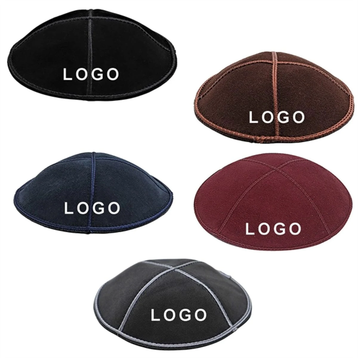 Suede Kippha, Jewish Hat, Judaica 1