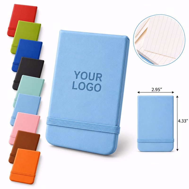 A7 PU Leather Notebook with Elastic Band