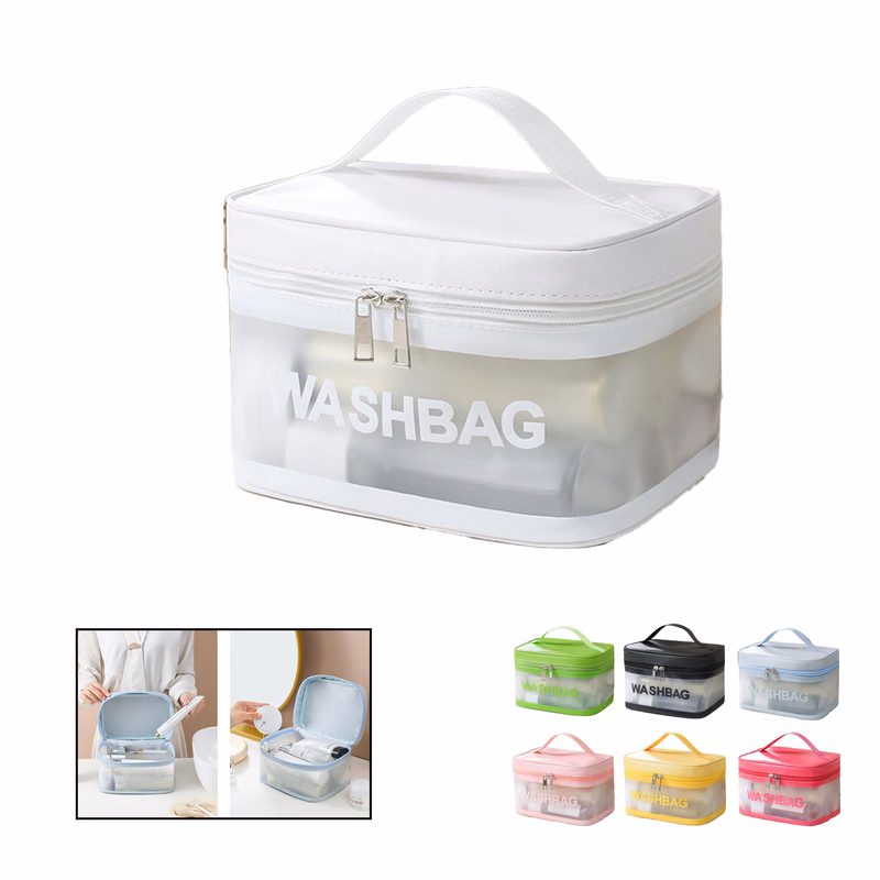 GlamGuard PVC Waterproof Cosmetic Bag