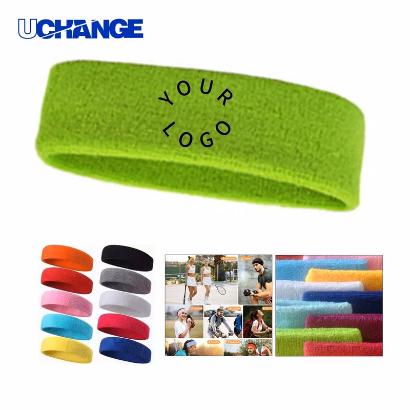 Cotton Terry Sport Headband Band for Running and Fitness