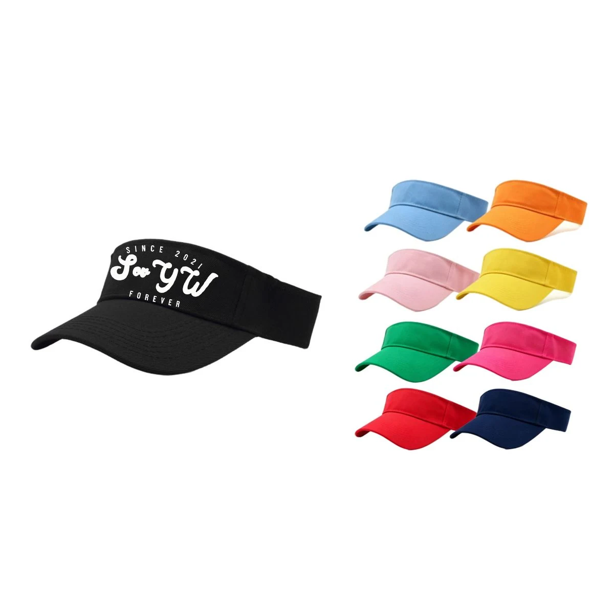 Adjustable Empty-Top Sun Visor 1
