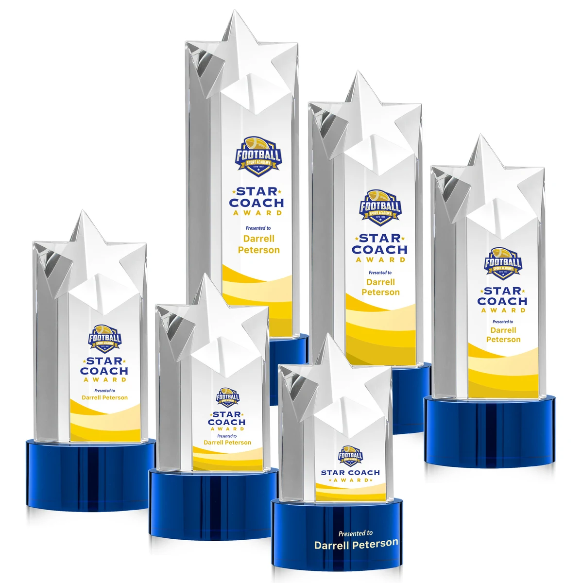 Berkeley VividPrint™ Award on Marvel Base - Blue 1