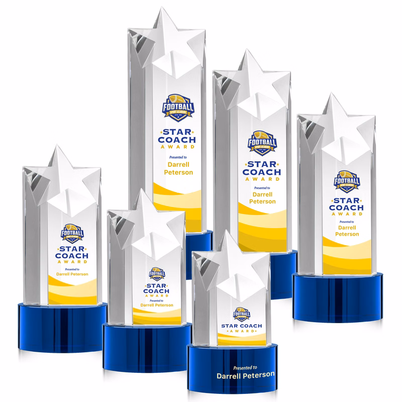 Berkeley VividPrint™ Award on Marvel Base - Blue