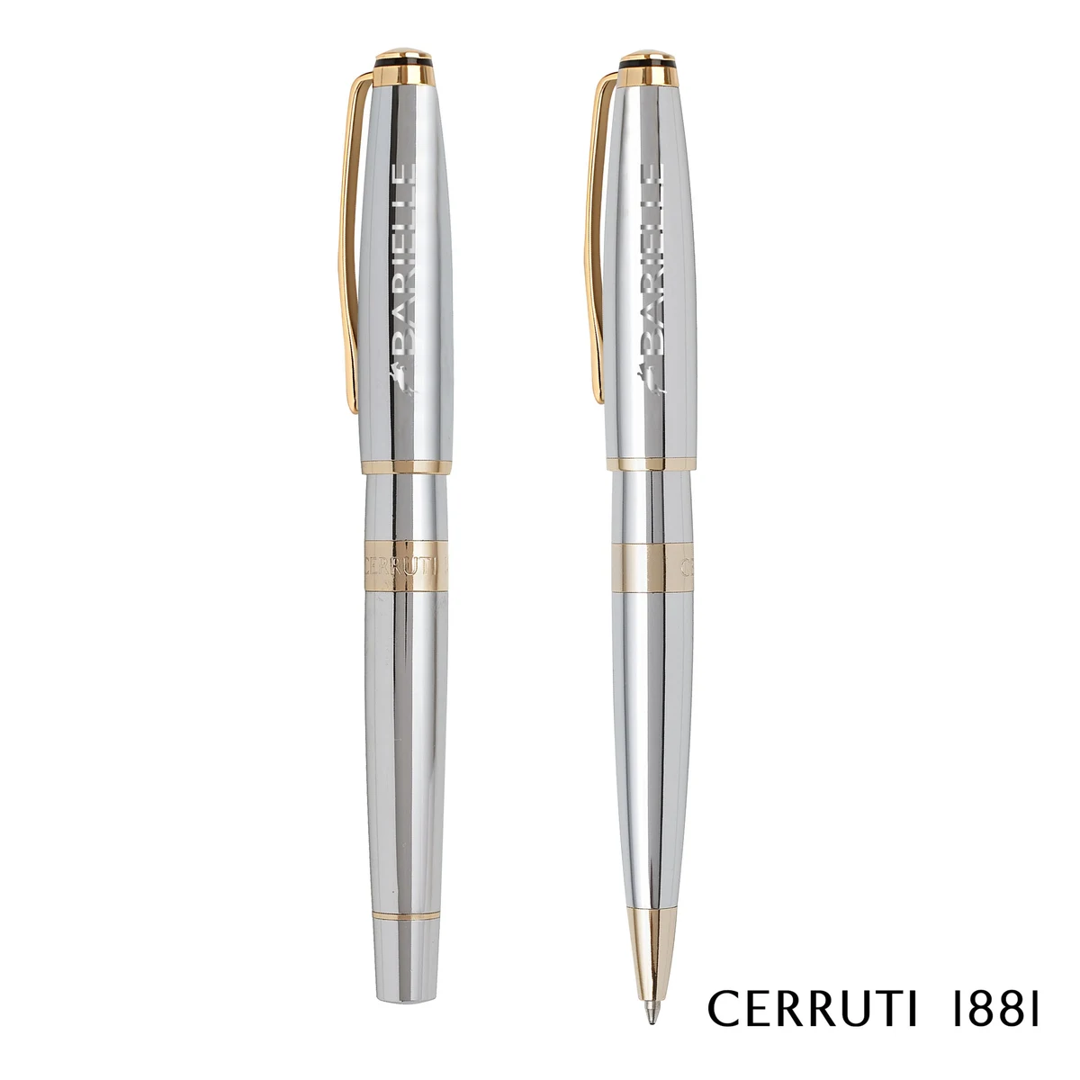 Cerruti 1881® Bicolore Ballpoint Pen & Rollerball Pen Set 1