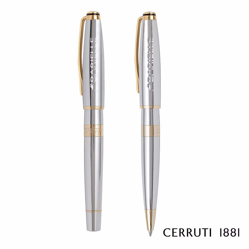Cerruti 1881® Bicolore Ballpoint Pen & Rollerball Pen Set