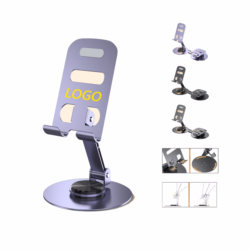 All Metal Rotating Folding Phone Holder