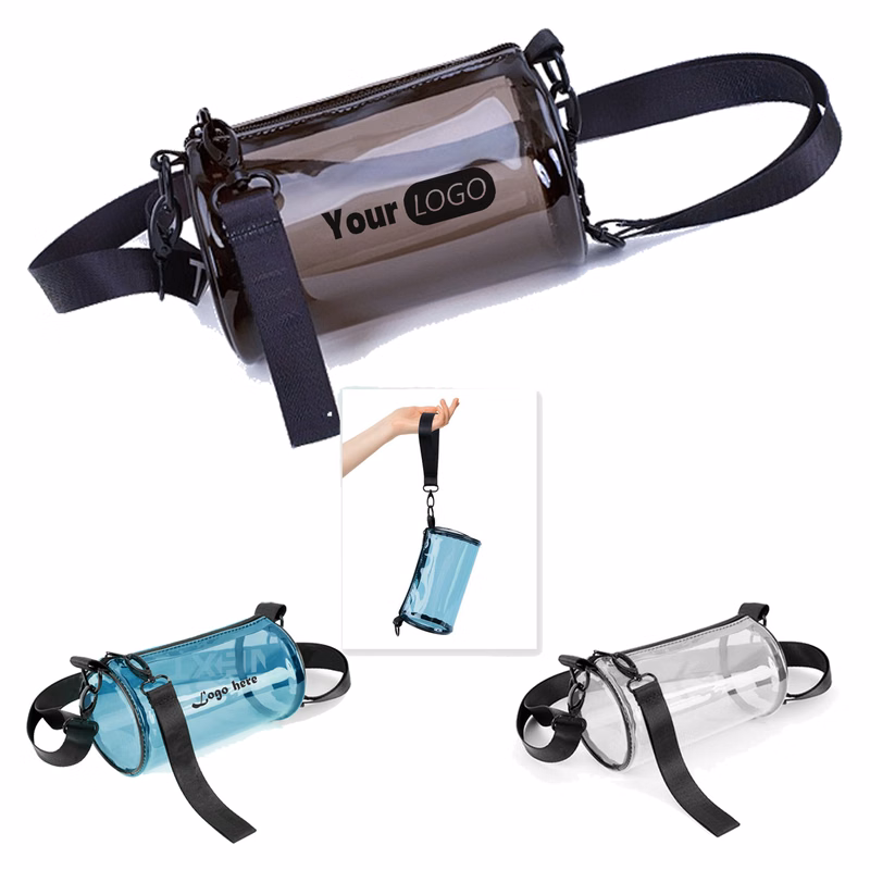 MOQ 10pcs Versa-Carry Clear Cylinder Bag
