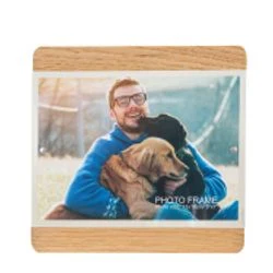 Acrylic & Bamboo Photo Frame 1