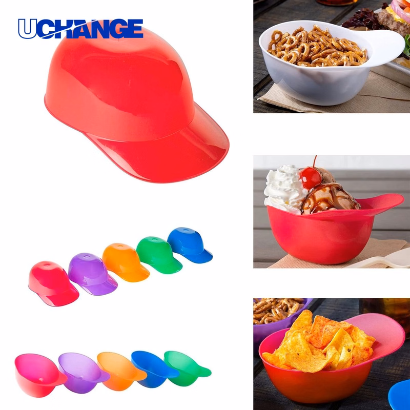 Kids Baseball Helmet Snack Bowl Set