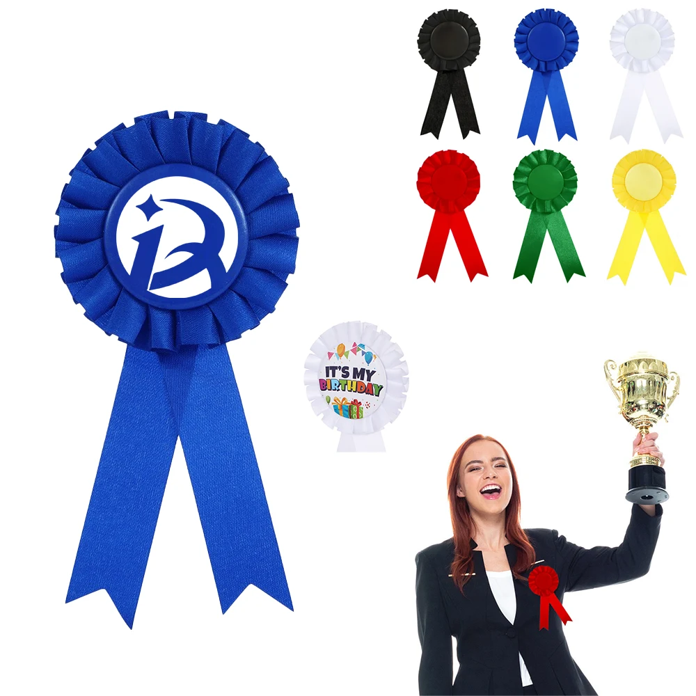 Custom Rosette Ribbon 1