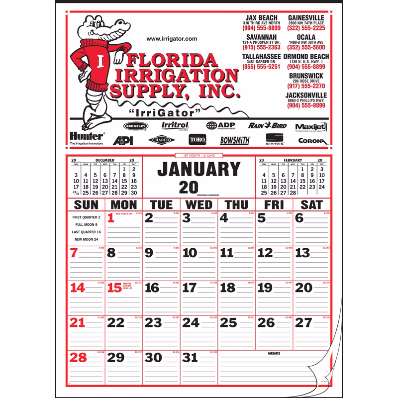 Style 95 Large 12-Sheet Calendar