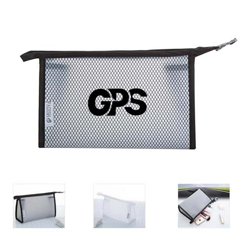 9 1/4 " Travel Cosmetic Bag Transparent Zippered 1