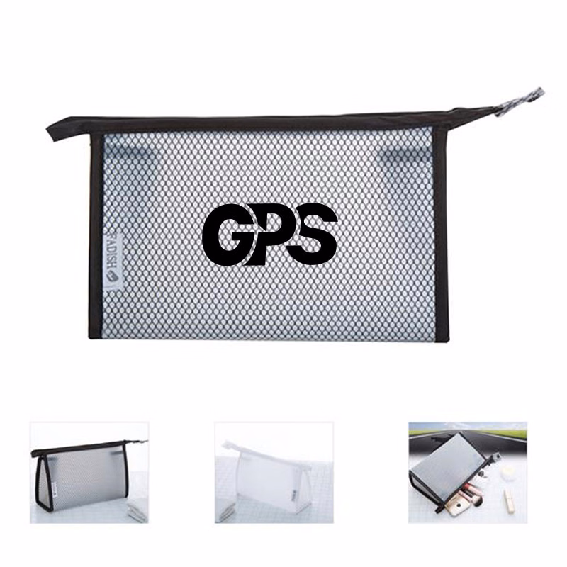 9 1/4 " Travel Cosmetic Bag Transparent Zippered