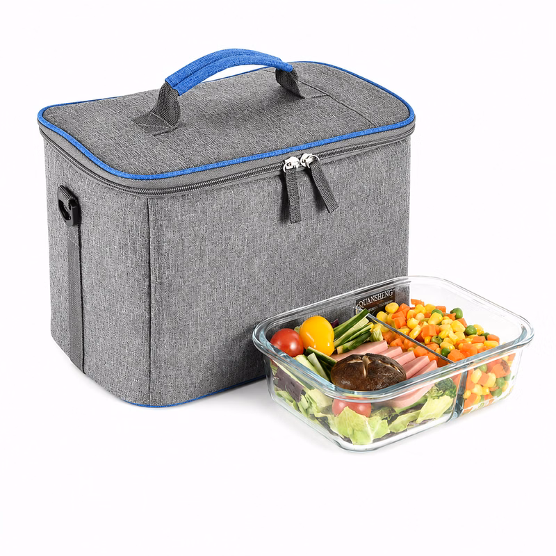 Square Large Capacity Insulated Cooler Lunch Bag