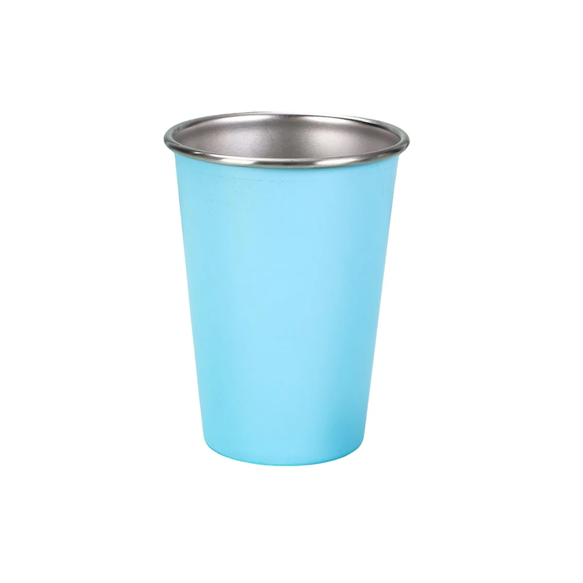 Black Stainless Steel Shatterproof Sixteen Ounce Pint Glass 1