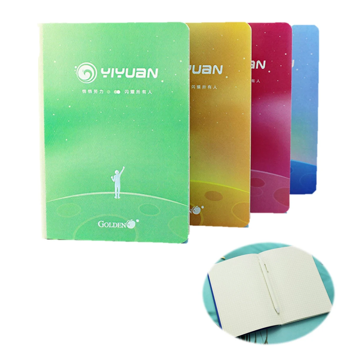 Colorful Fashion Ribbon Business Grid Notebook 1