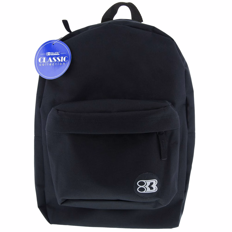 17" Basic Backpacks - Black
