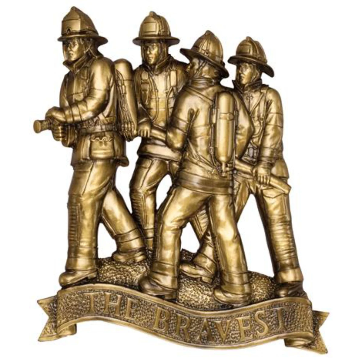 Fireman Resin Plaque Mount 1