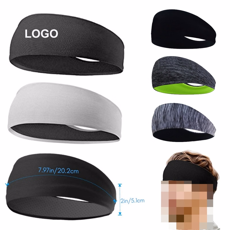 Sports Unisex Hairband Sweat Wicking Head Band Sweatbands
