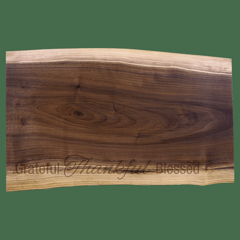 20" x 12" Variegated Black Walnut Cutting and Charcuterie Board