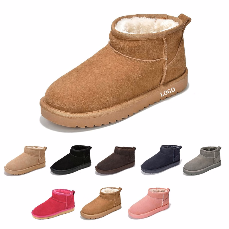 Winter Suede Ankle Snow Boots
