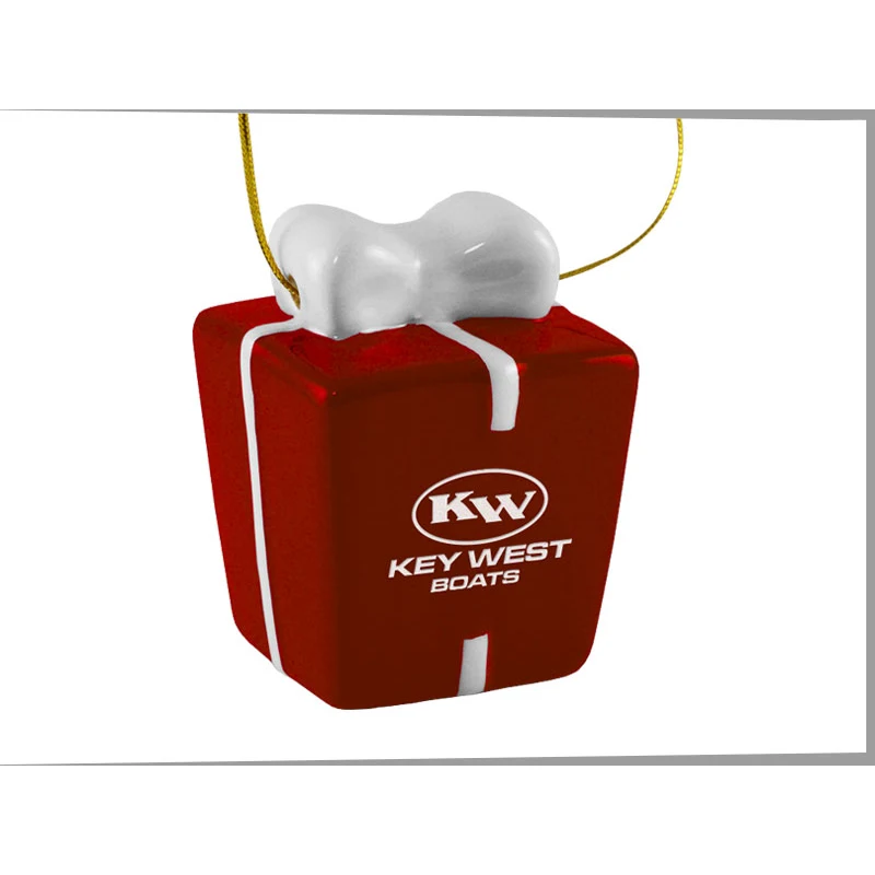 Gift Box 3D Ceramic Ornament 1