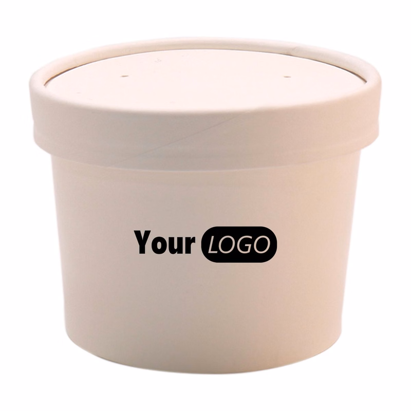 8Oz Disposable Covered Food Paper Bucket