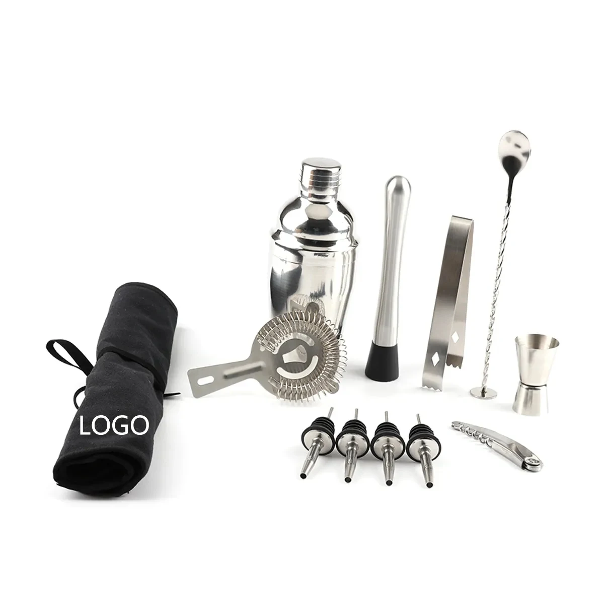 12 Pieces Bartender Kit With Bag 1