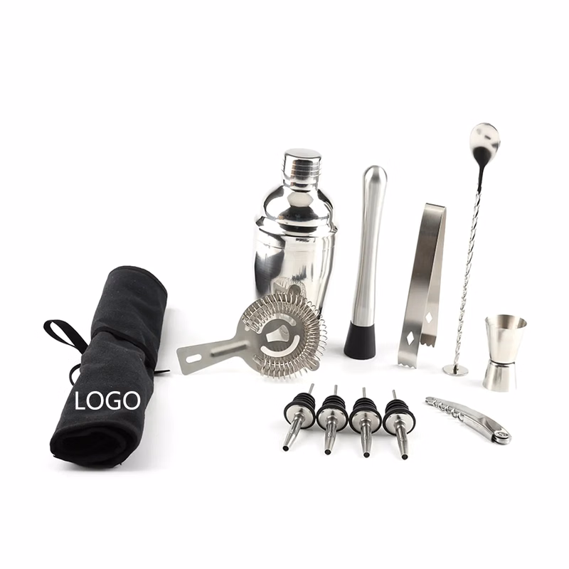 12 Pieces Bartender Kit With Bag