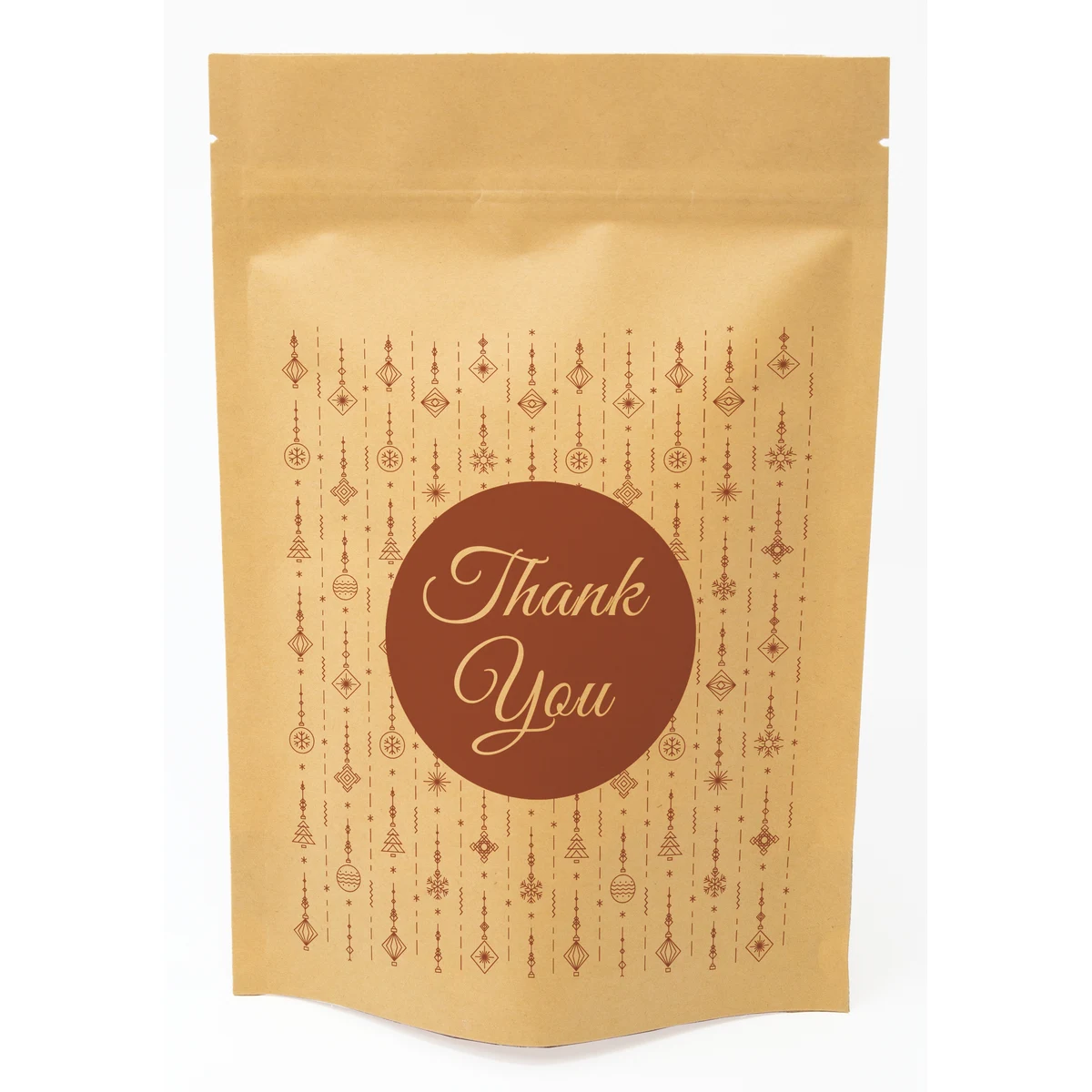 Holiday Red Predesigned Kraft Barrier Pouch (6"W x 9"H x 3"D) 1