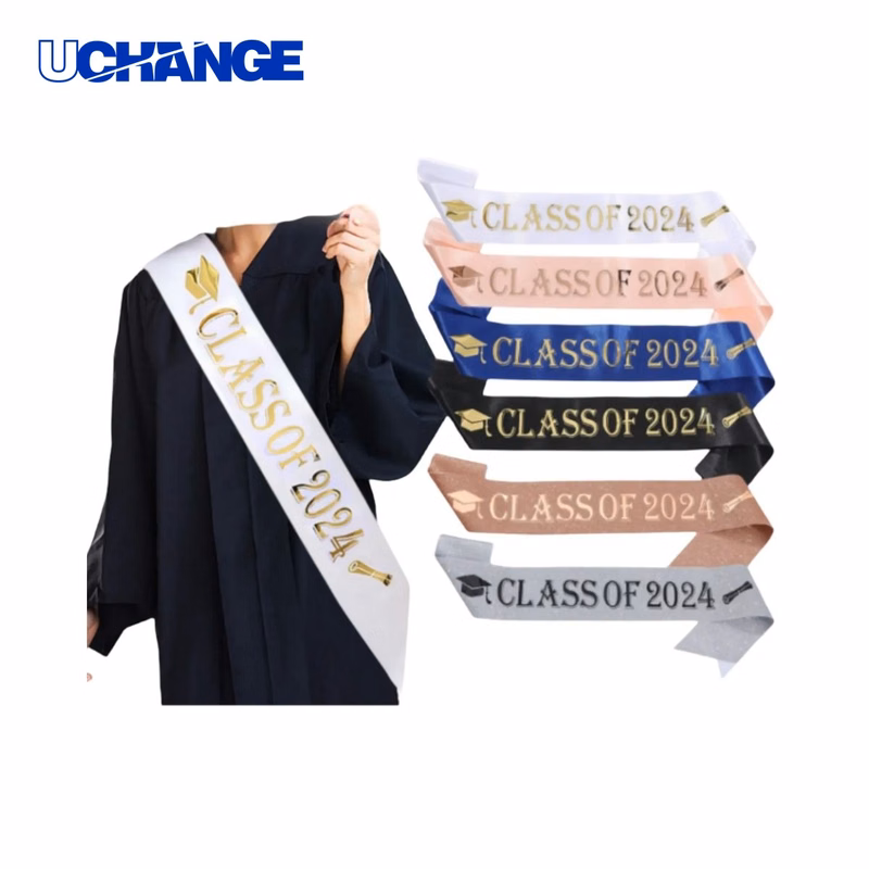 Custom Satin Commemoration Sashes for Ceremonies